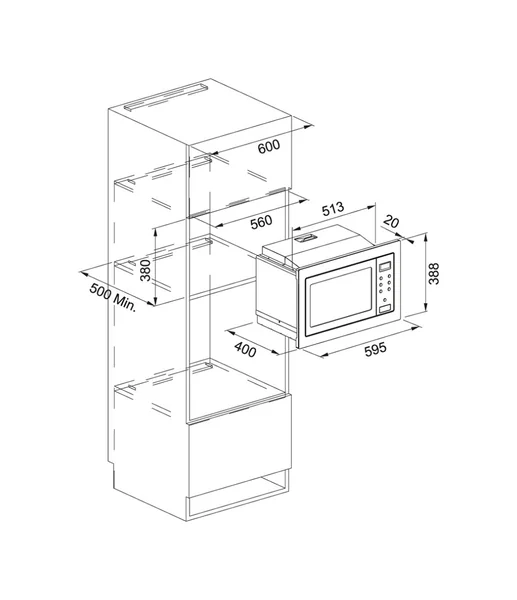FRANKE ไมโครเวฟ รุ่น FSM 25 MW XS image 2 FRANKE ไมโครเวฟ รุ่น FSM 25 MW XS image 2