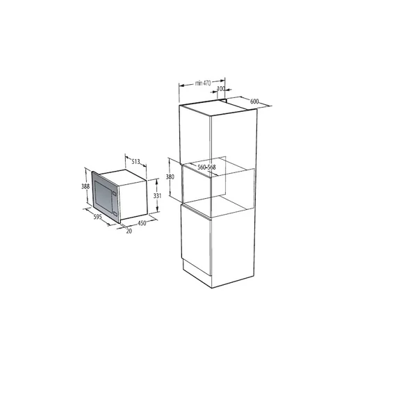 GORENJE เตาอบไมโครเวฟ รุ่น BM251S7XG image 2 GORENJE เตาอบไมโครเวฟ รุ่น BM251S7XG image 2
