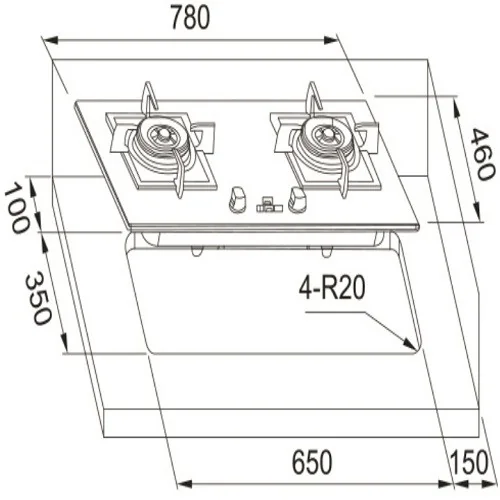 FRANKE เตาแก๊ส รุ่น FG 7226 image 2 FRANKE เตาแก๊ส รุ่น FG 7226 image 2