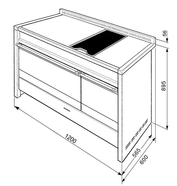  SMEG เตาตั้งพื้น รุ่น A3-81    image 2