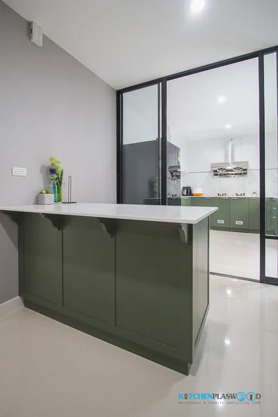  ชุดครัวบิ้วอิน Classic Kitchen ชุดครัวพลาสวูดสไตล์ คลาสสิก 5.35 x 1.55 mm.    image 14