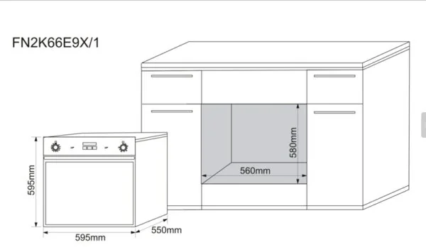 TECNOGAS เตาอบ รุ่น FN2K66E9X/1 image 2 TECNOGAS เตาอบ รุ่น FN2K66E9X/1 image 2