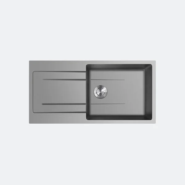 EVE อ่างล้างจาน พักซ้าย รุ่น KNOX 1000/500 GREY EVE อ่างล้างจาน พักซ้าย รุ่น KNOX 1000/500 GREY
