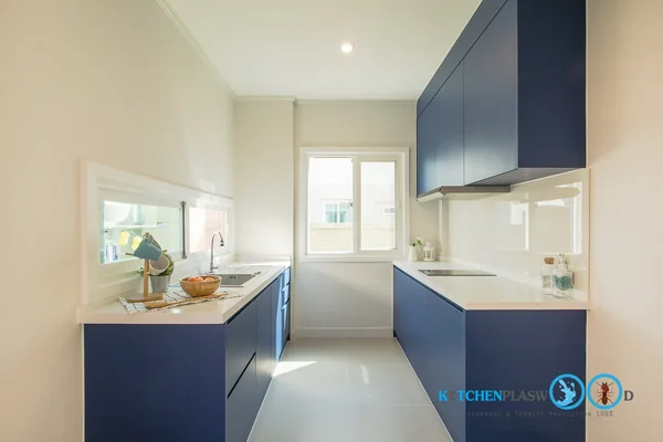 ชุดครัวบิ้วอิน Modern Blue Kitchen 3.85 x 1.88 mm.