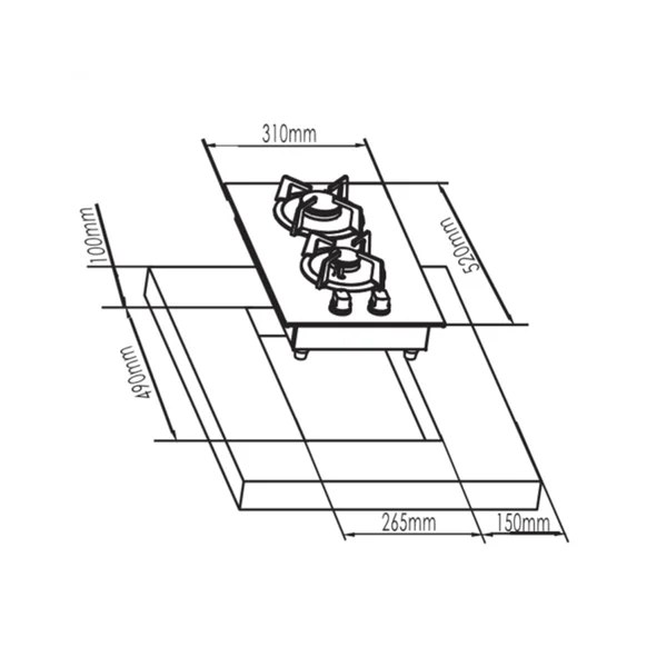  FRANKE เตาแก๊ส รุ่น FGH 3216    image 2