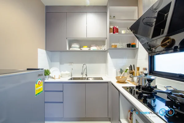ชุดครัวบิ้วอิน Mini Kitchen L Shape 3.10 x 2.06 mm. ชุดครัวบิ้วอิน Mini Kitchen L Shape 3.10 x 2.06 mm.
