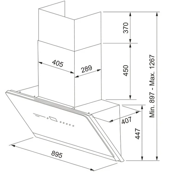  FRANKE เครื่องดูดควัน รุ่น CXW 268 FC 928 KB    image 2
