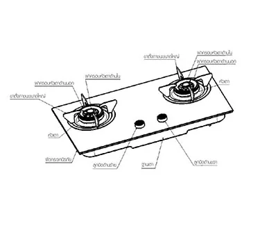 ELECTROLUX เตาแก๊ส รุ่น EHG7230BE image 2 ELECTROLUX เตาแก๊ส รุ่น EHG7230BE image 2