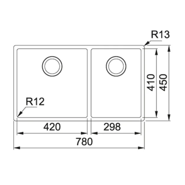 FRANKE อ่างล้างจาน รุ่น BXX 220-74 image 2 FRANKE อ่างล้างจาน รุ่น BXX 220-74 image 2
