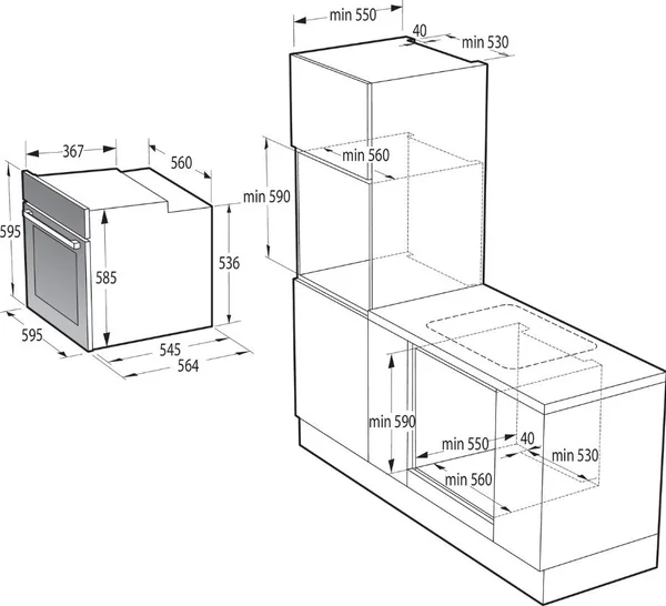 GORENJE ชุดเช็ท ไมโครเวฟ รุ่น BMI251SG3BG + เตาอบ รุ่น BSA6747A04BGWI image 3 GORENJE ชุดเช็ท ไมโครเวฟ รุ่น BMI251SG3BG + เตาอบ รุ่น BSA6747A04BGWI image 3
